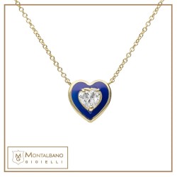 collana Allegra smalto cuore piccolo